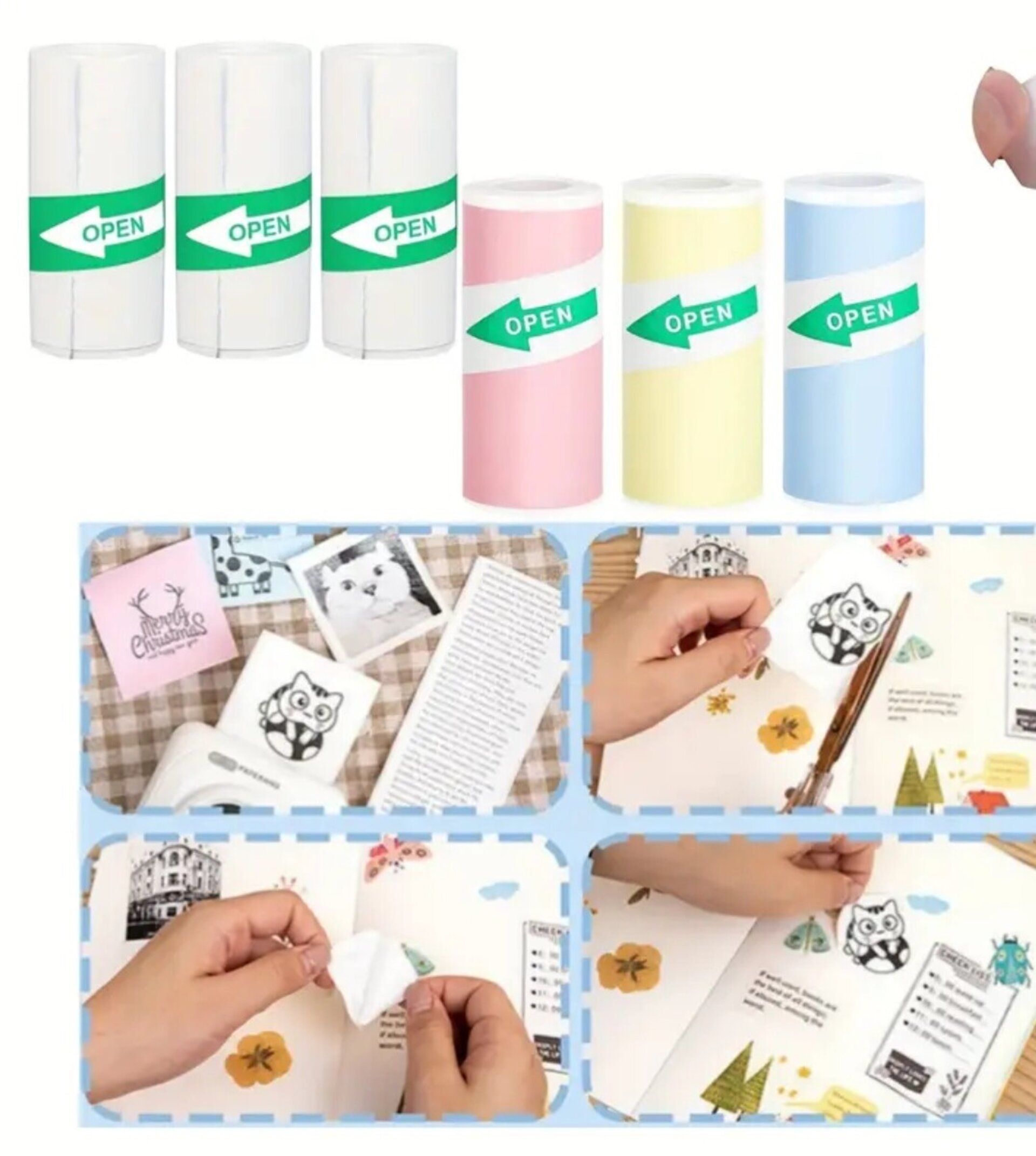 Papel Impresora Termica Autoadhesivo Amarillo - 2