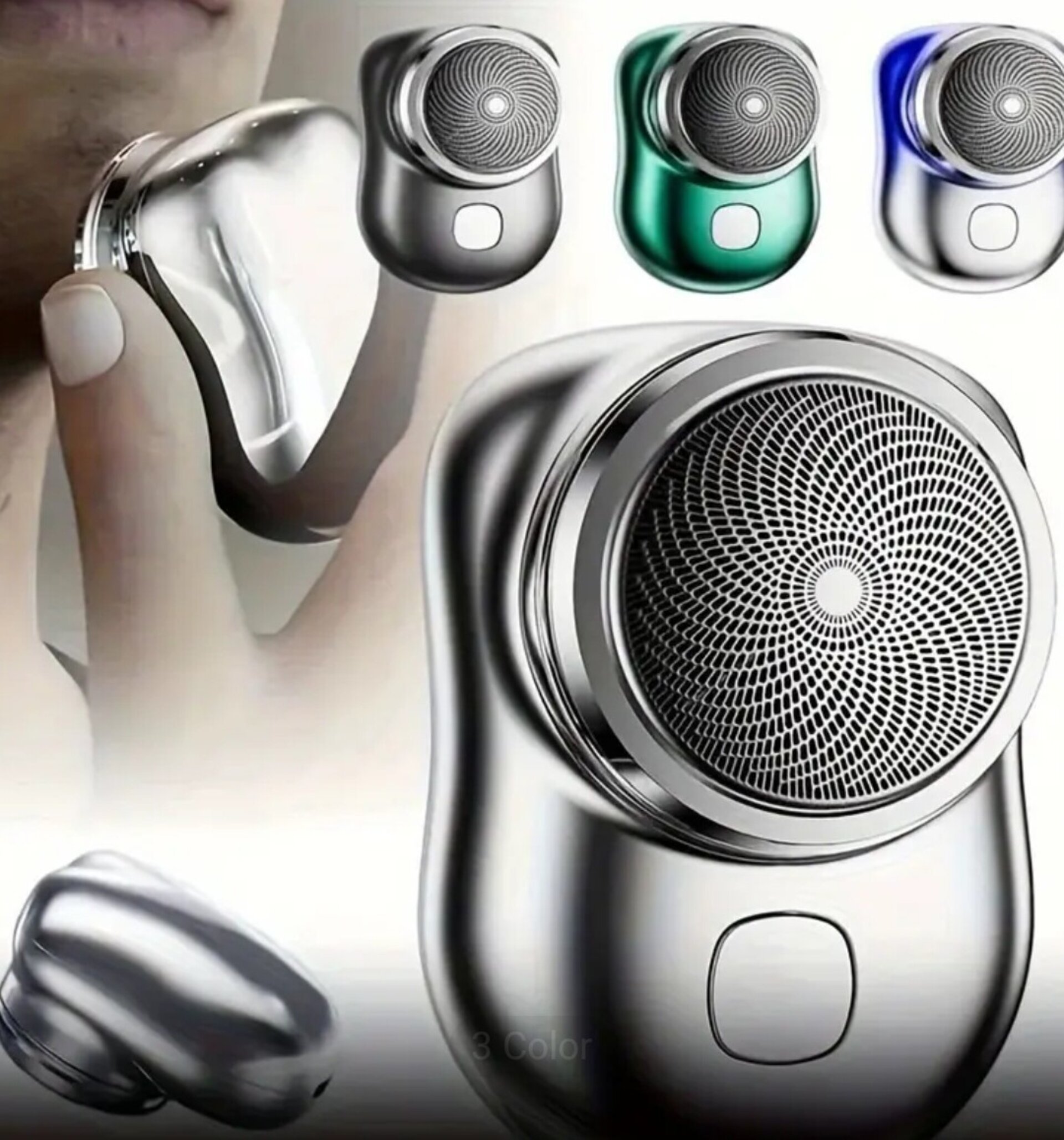 Afeitadora Eléctrica Mini Plata - 5