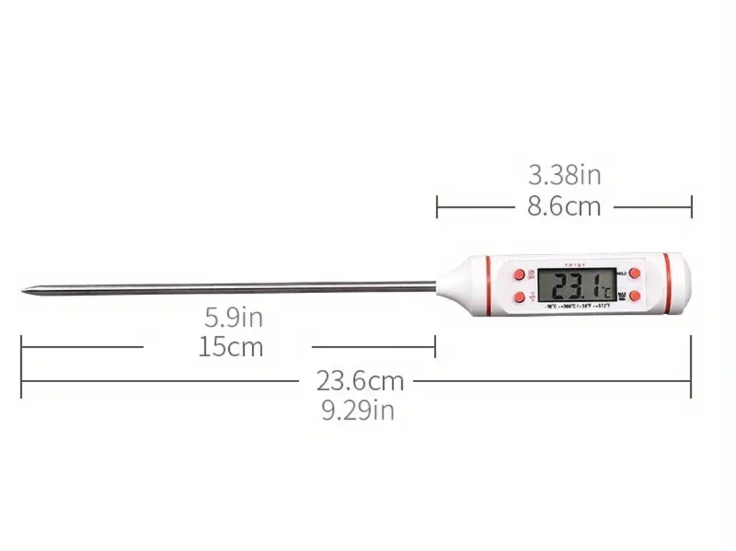 Termómetro De Cocina Blanco - 2