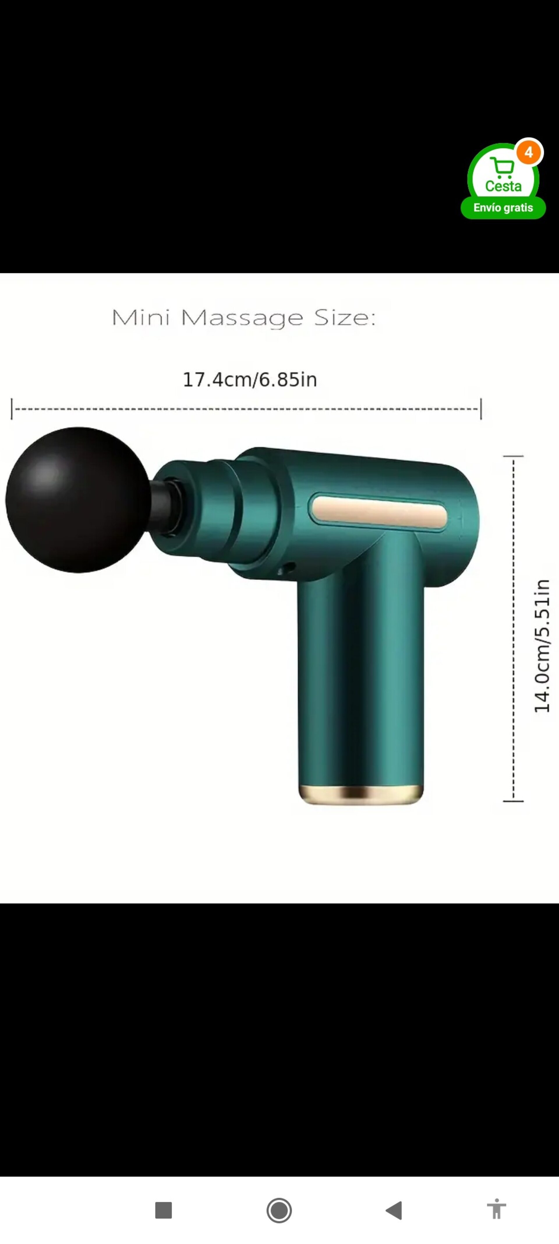 Masajeador Inalámbrico Verde - 4