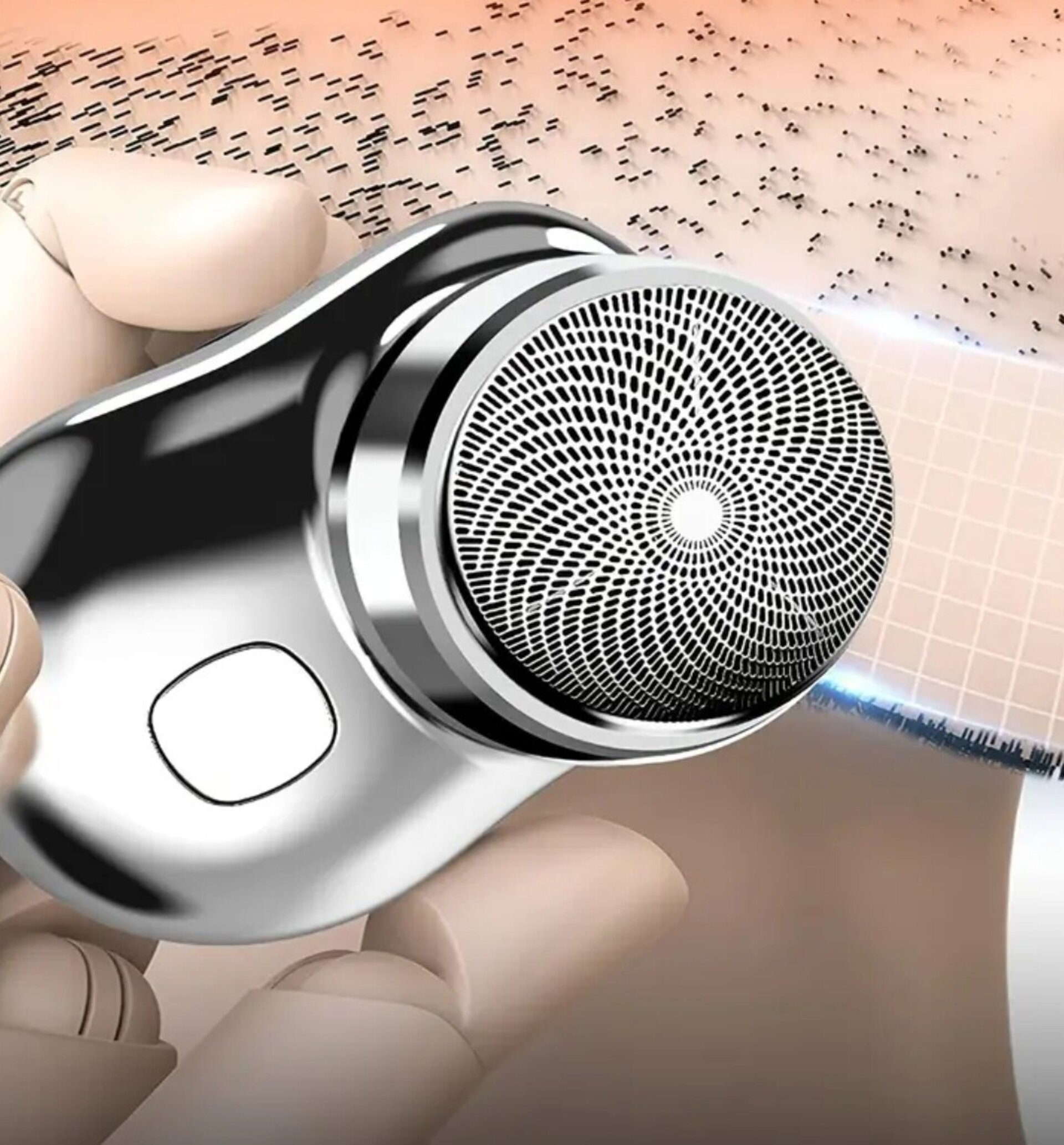 Afeitadora Eléctrica Mini Plata - 6