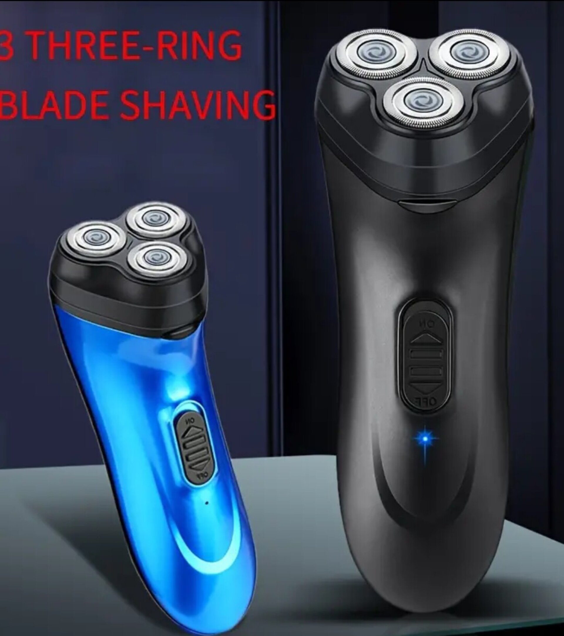 Afeitadora Eléctrica Azul 3 Cabezales - 5