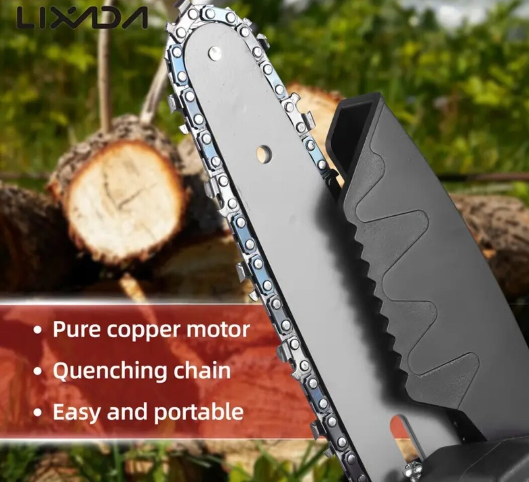 Motosierra Mini LIXADA Gris - 9