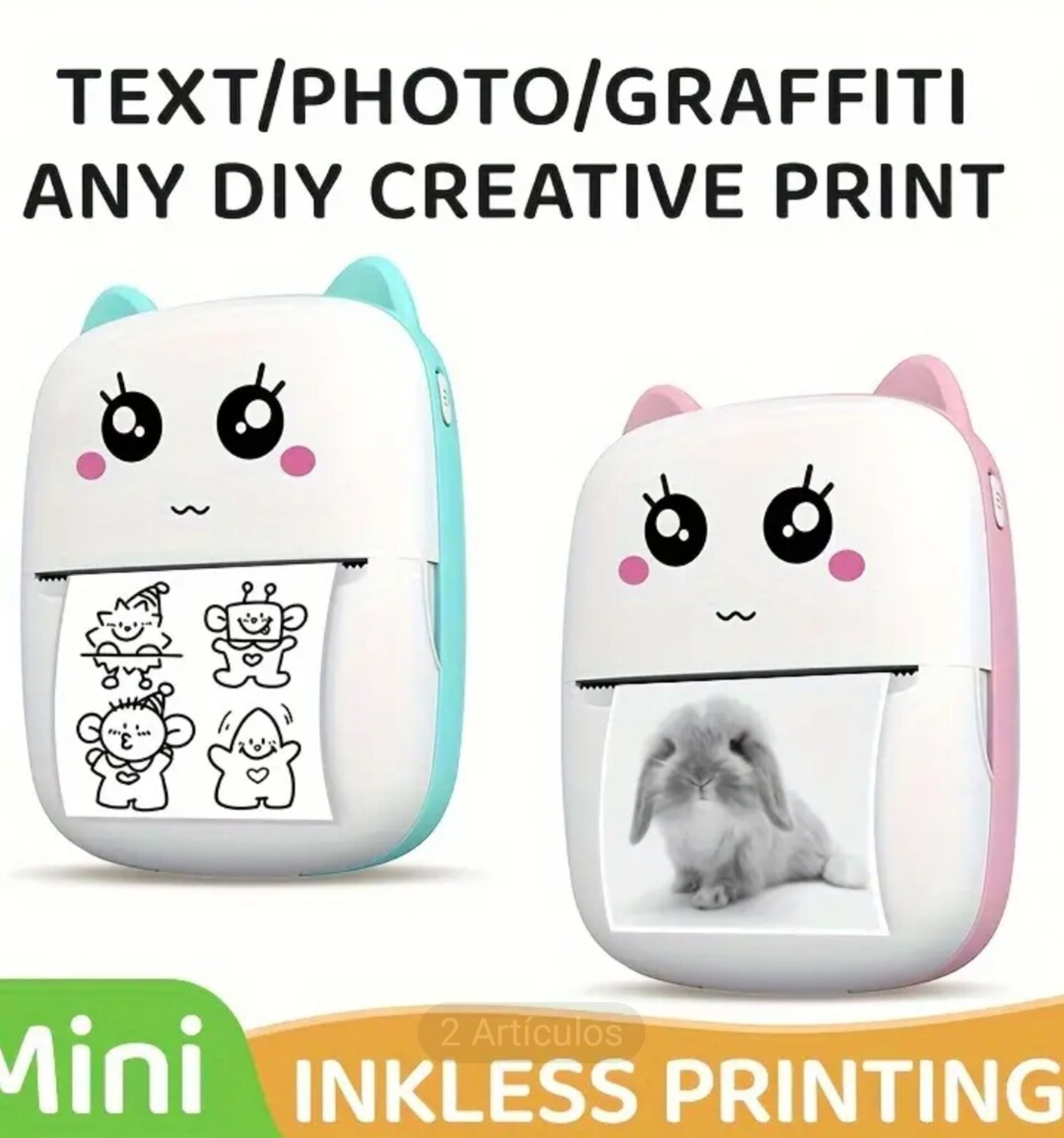 Impresora Termica Oreja Rosa - 2