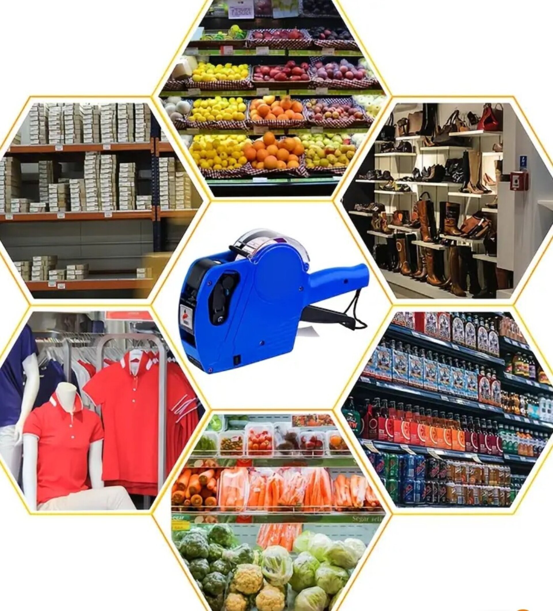 Maquina De Etiquetas Azul - 7