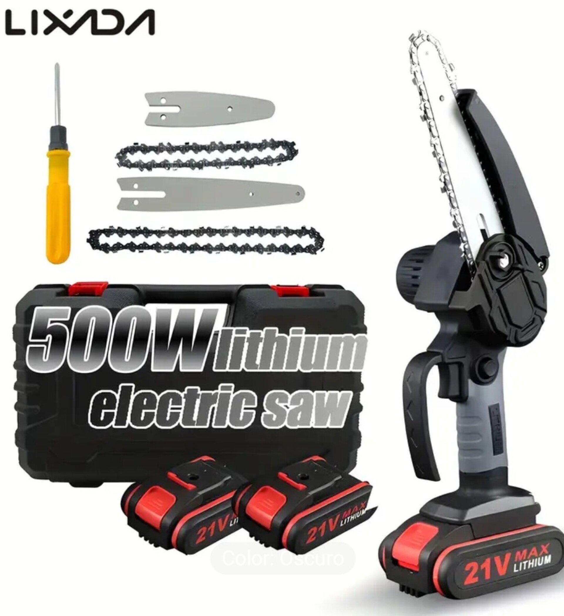 Motosierra Mini LIXADA Roja Star - 5