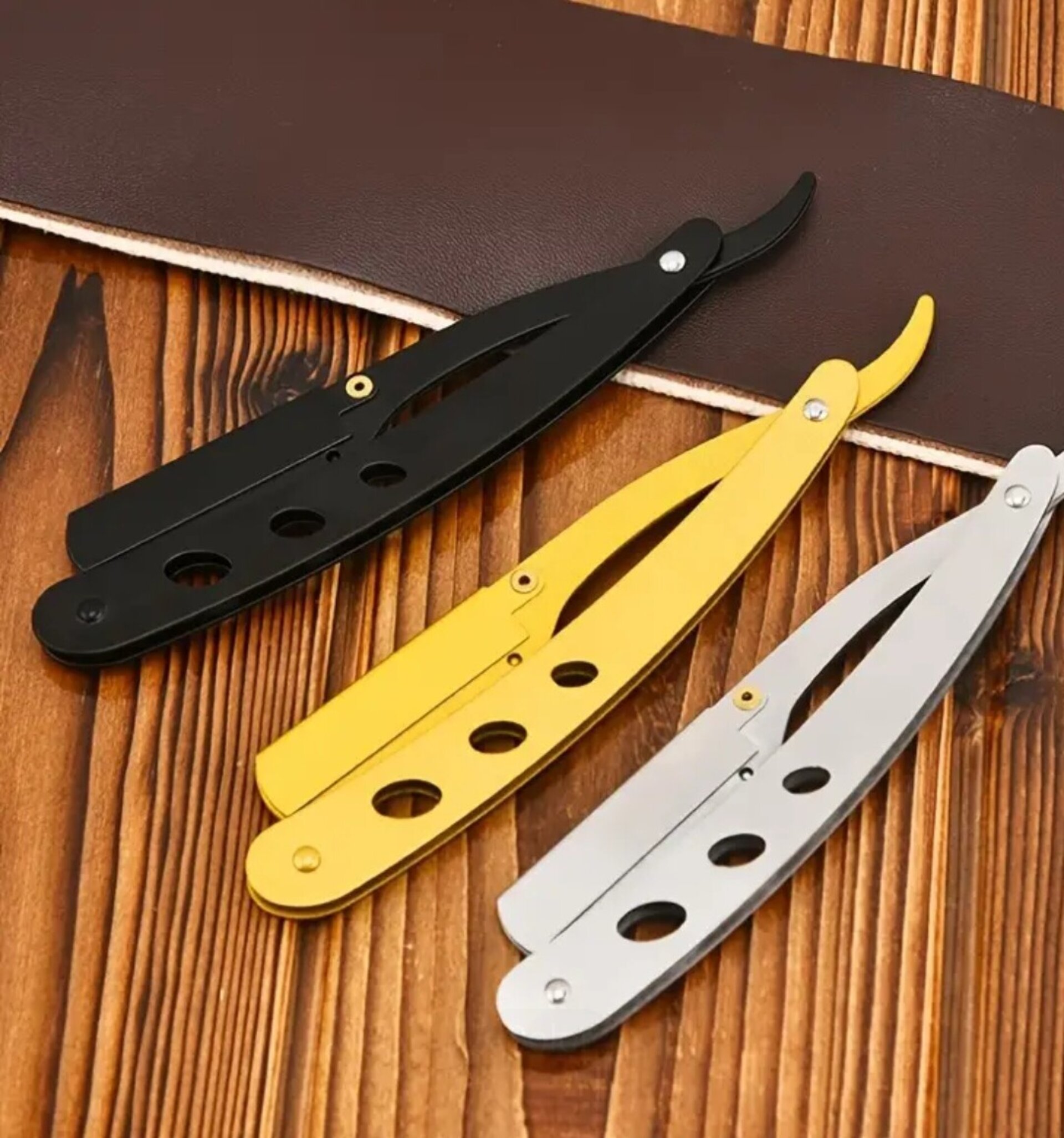 Navaja De Afeitar Dorada - 3