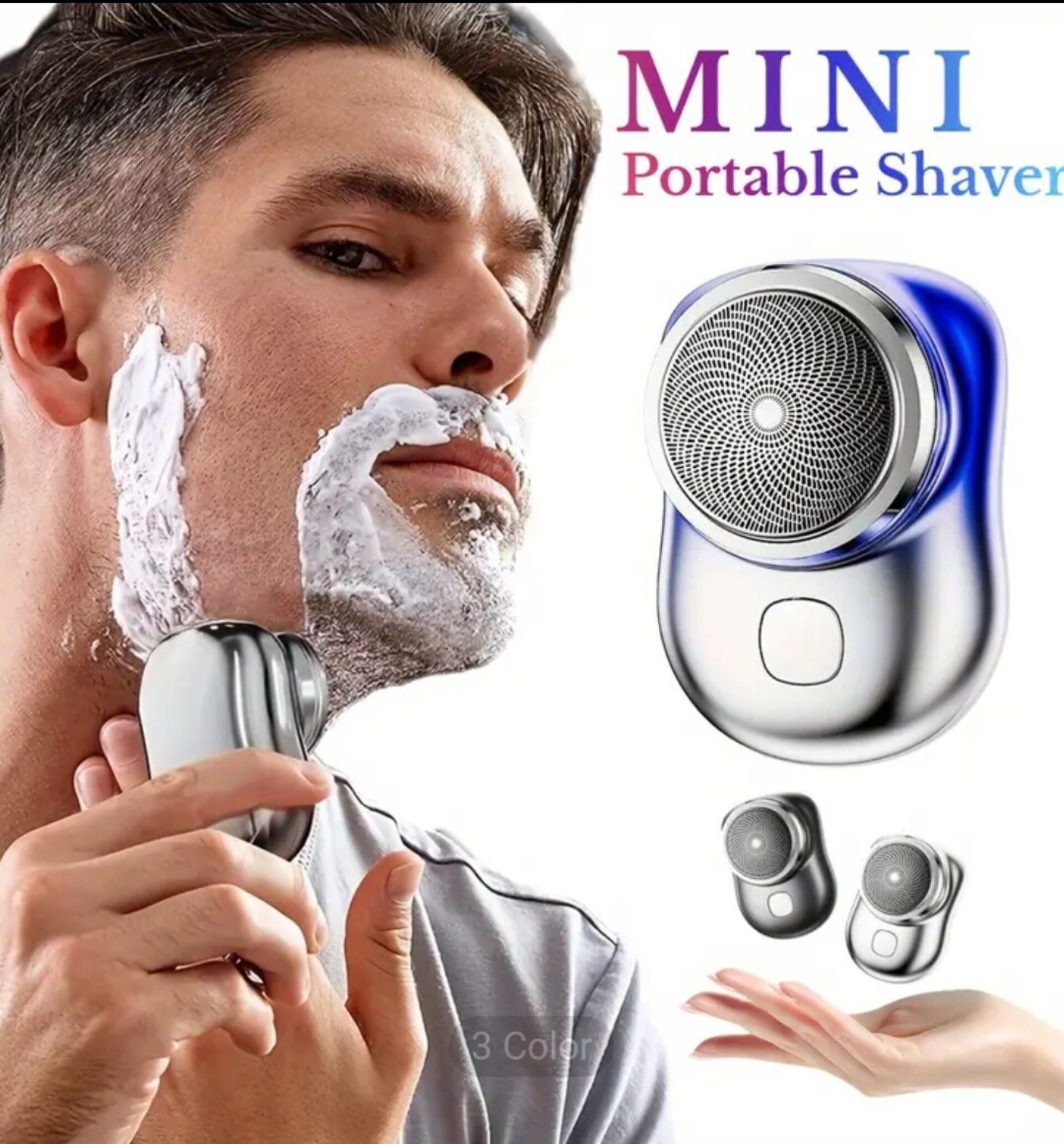 Afeitadora Eléctrica Mini Negra - 4