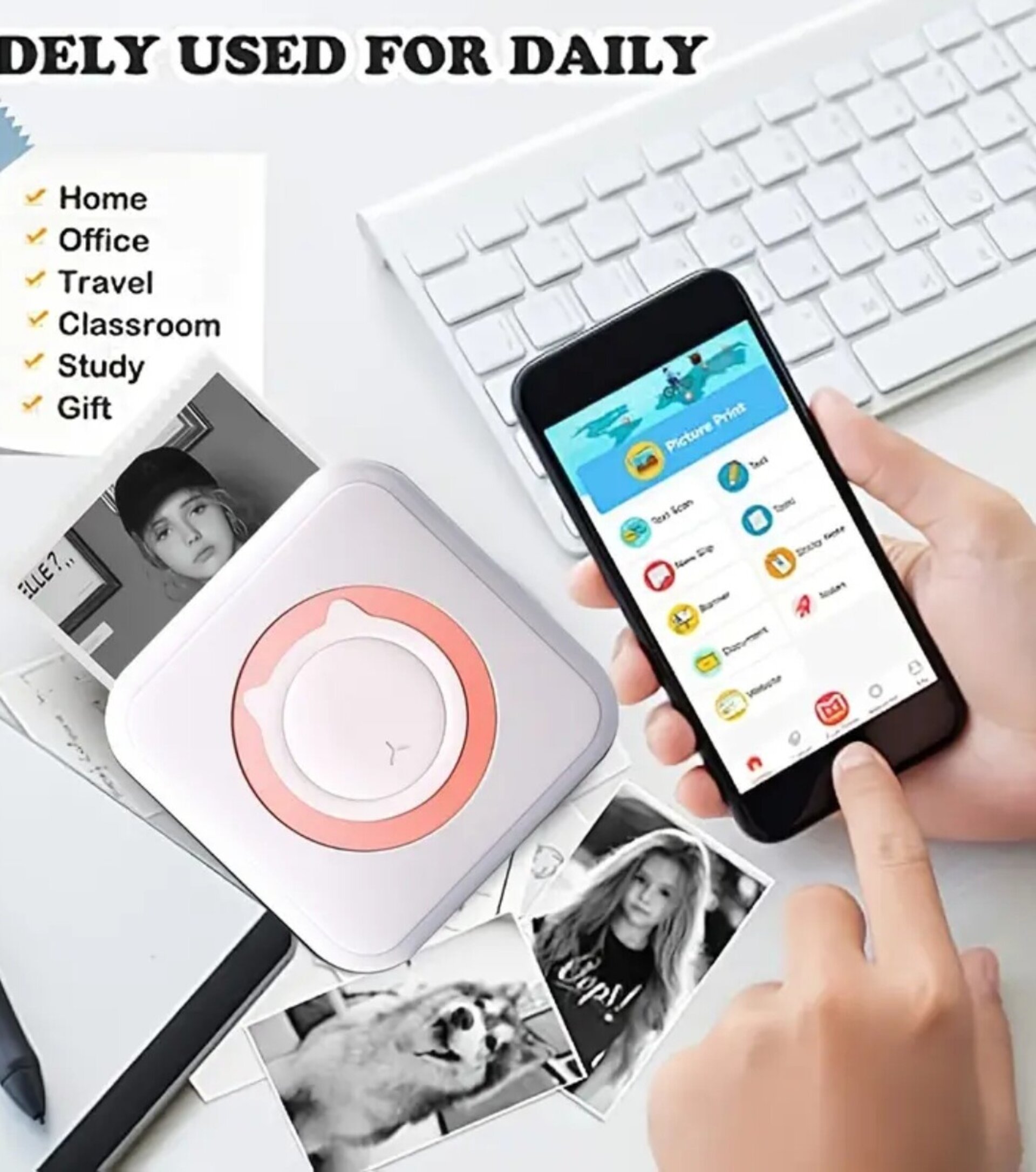 Impresora Termica Rosa - 2