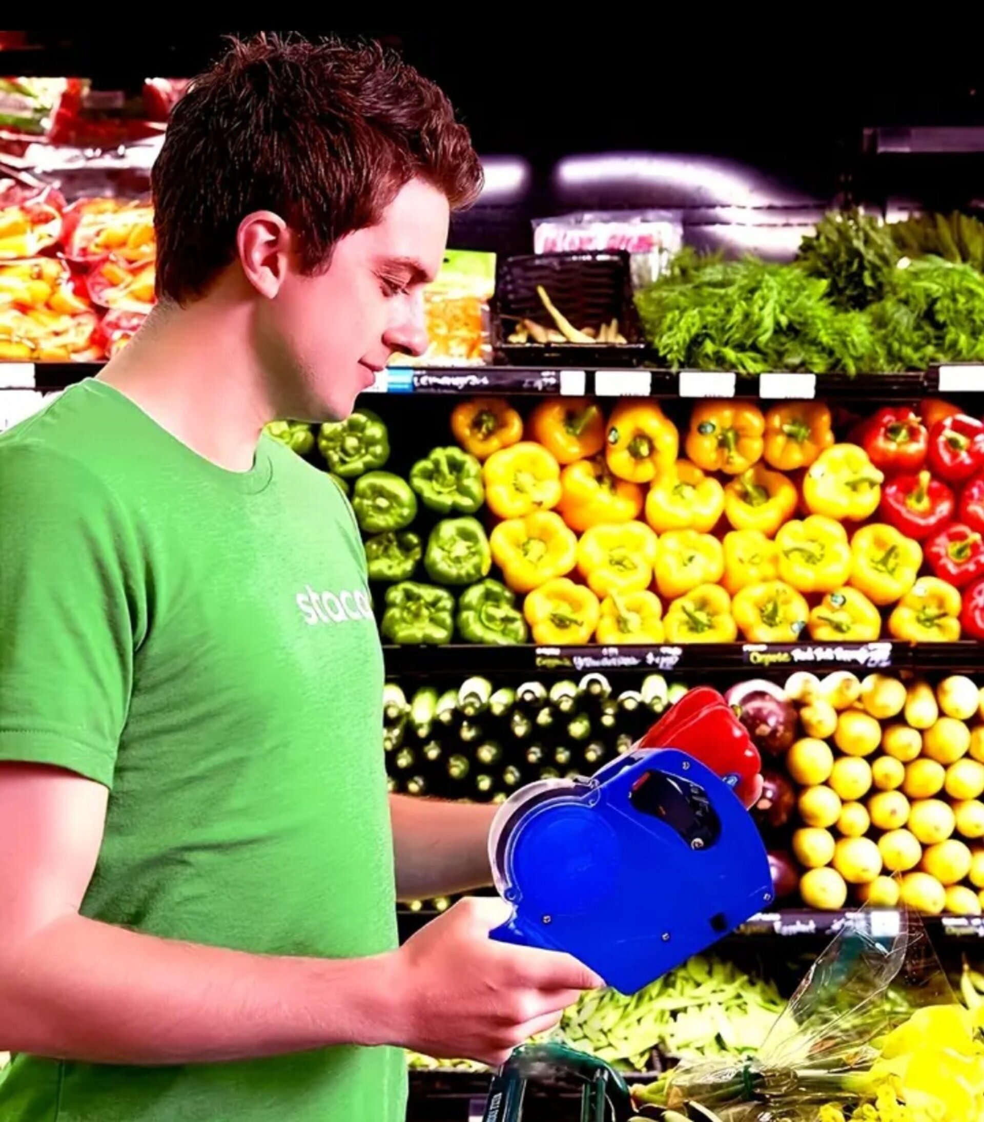 Maquina De Etiquetas Azul - 3