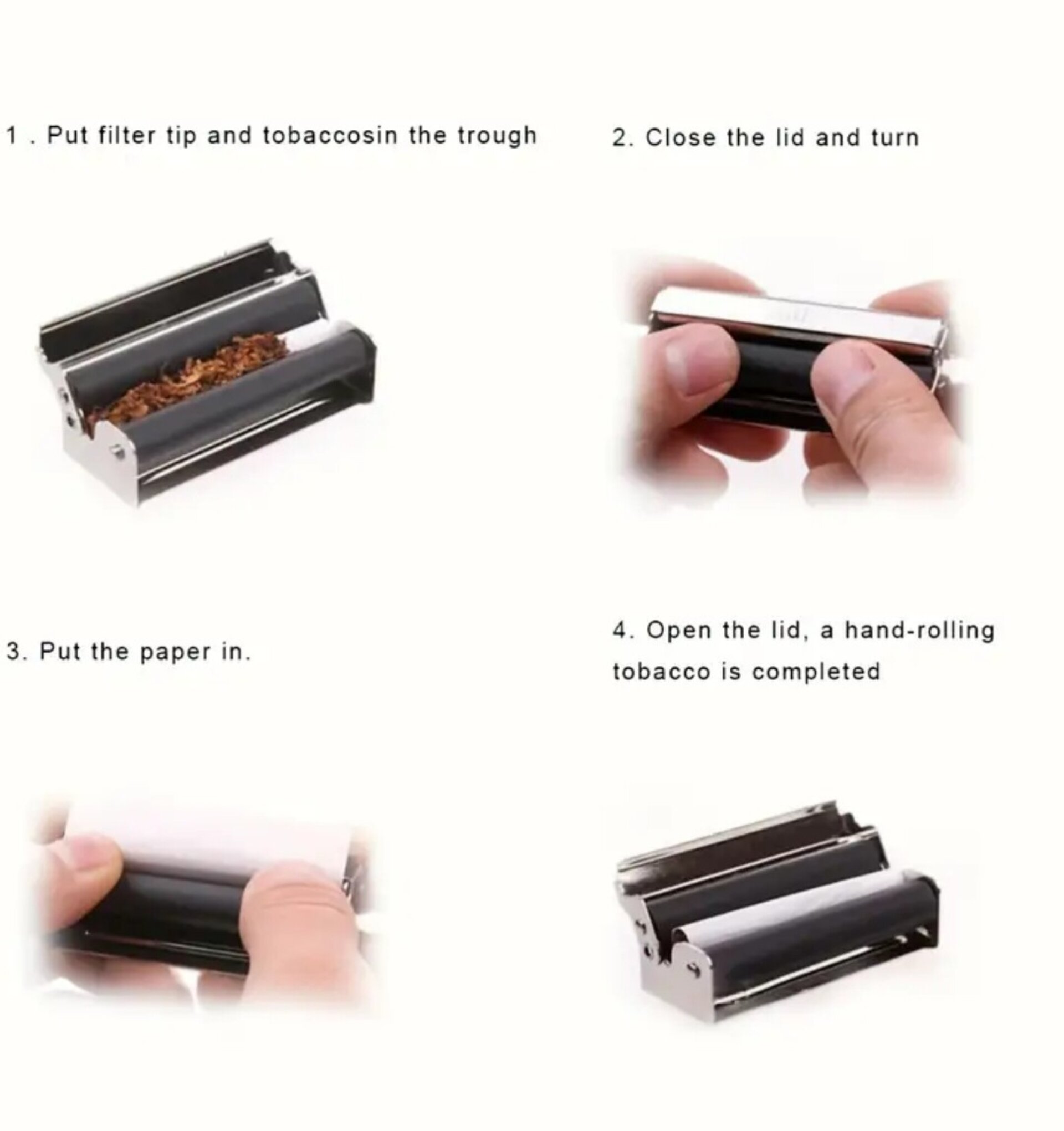 Maquina De Tabaco Negra Rulo - 3