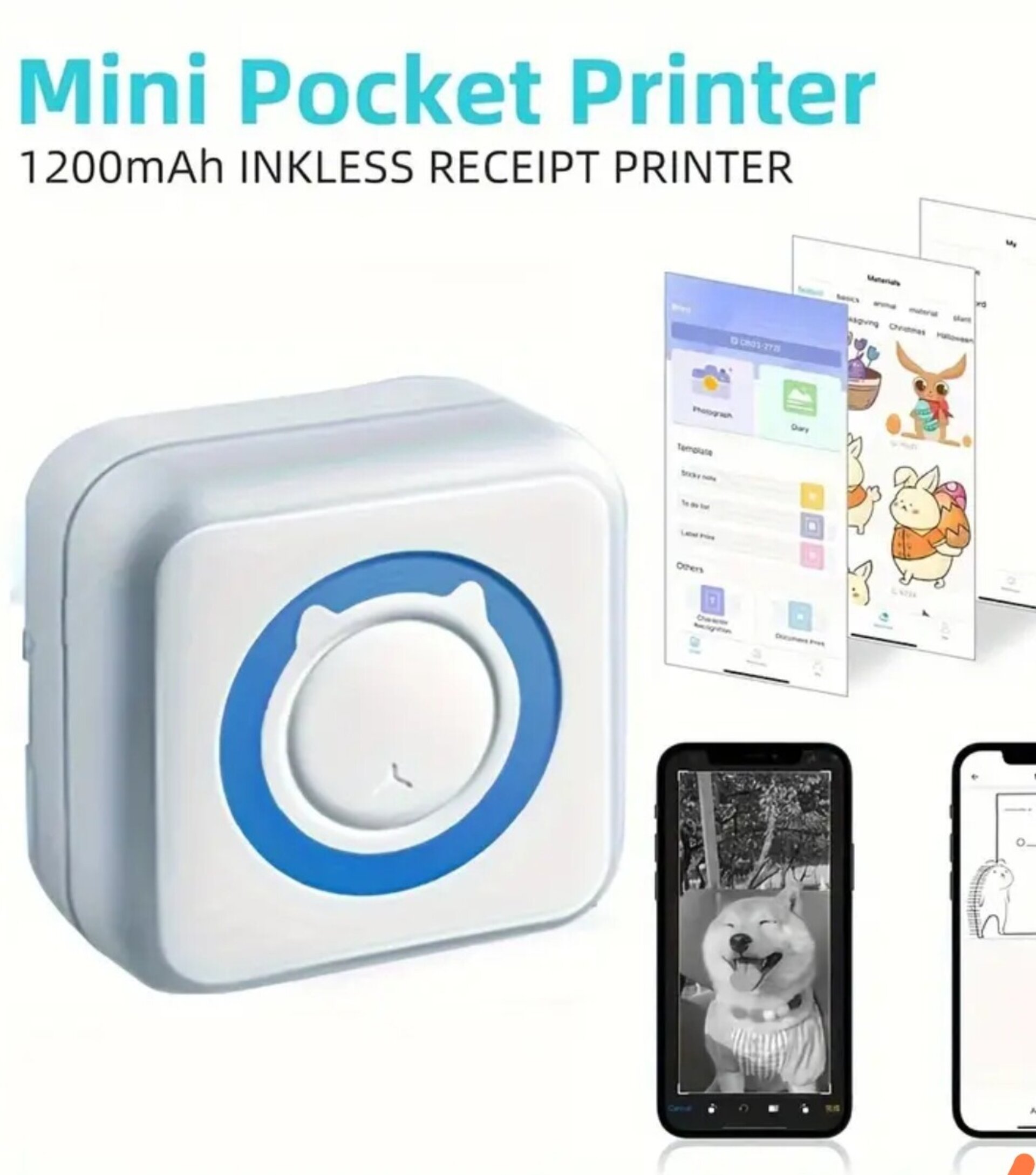 Impresora Termica Azul - 5