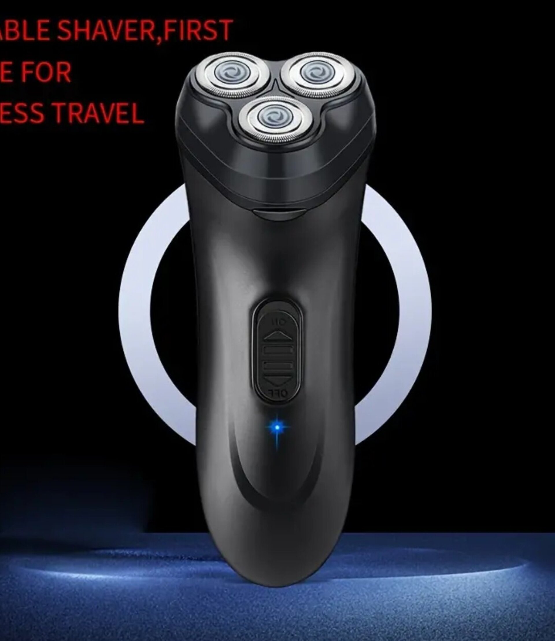 Afeitadora Eléctrica Negra 3 Cabezales - 4