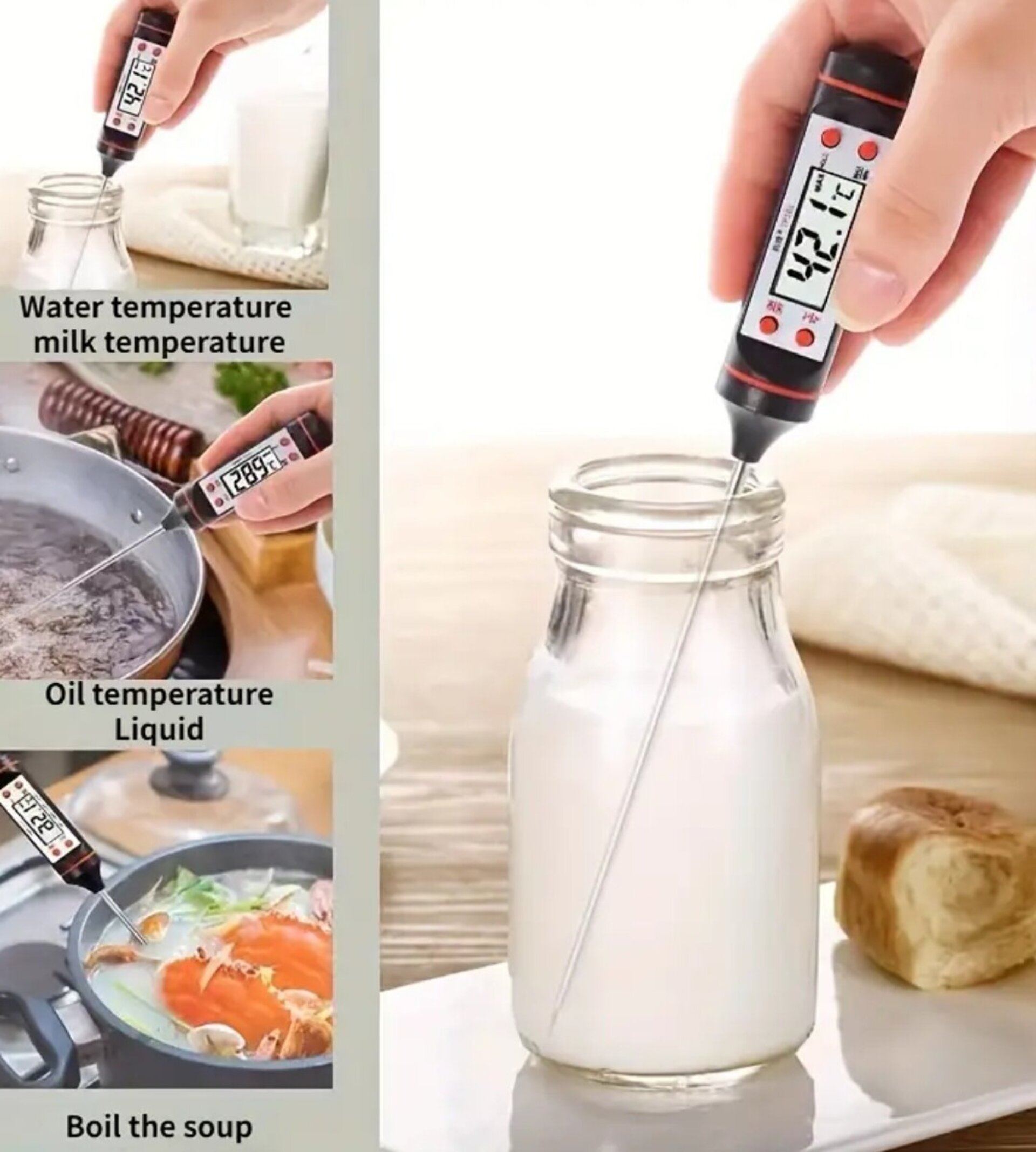 Termómetro De Cocina Negro - 2