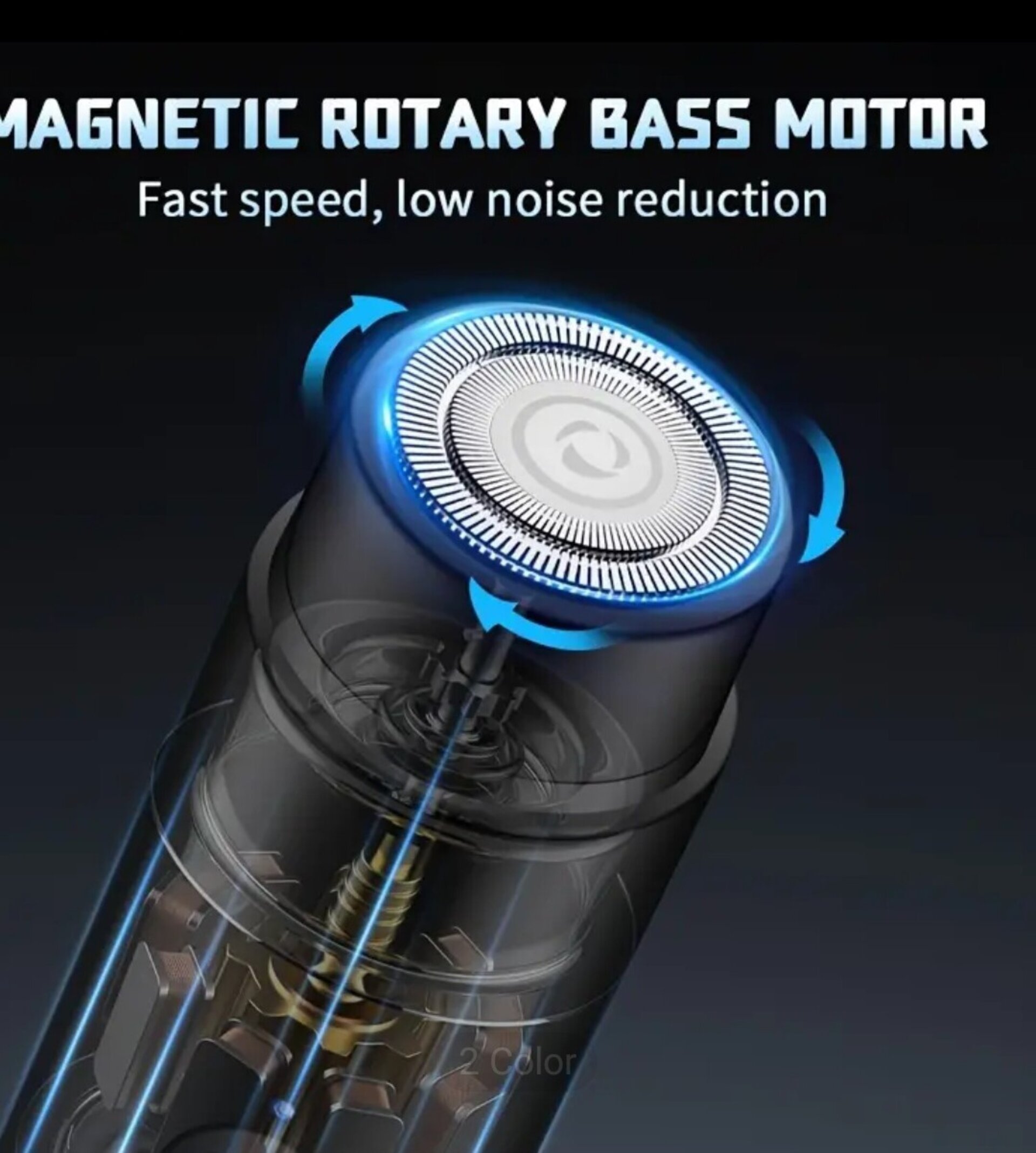 Afeitadora Eléctrica Mini Larga Negra - 5