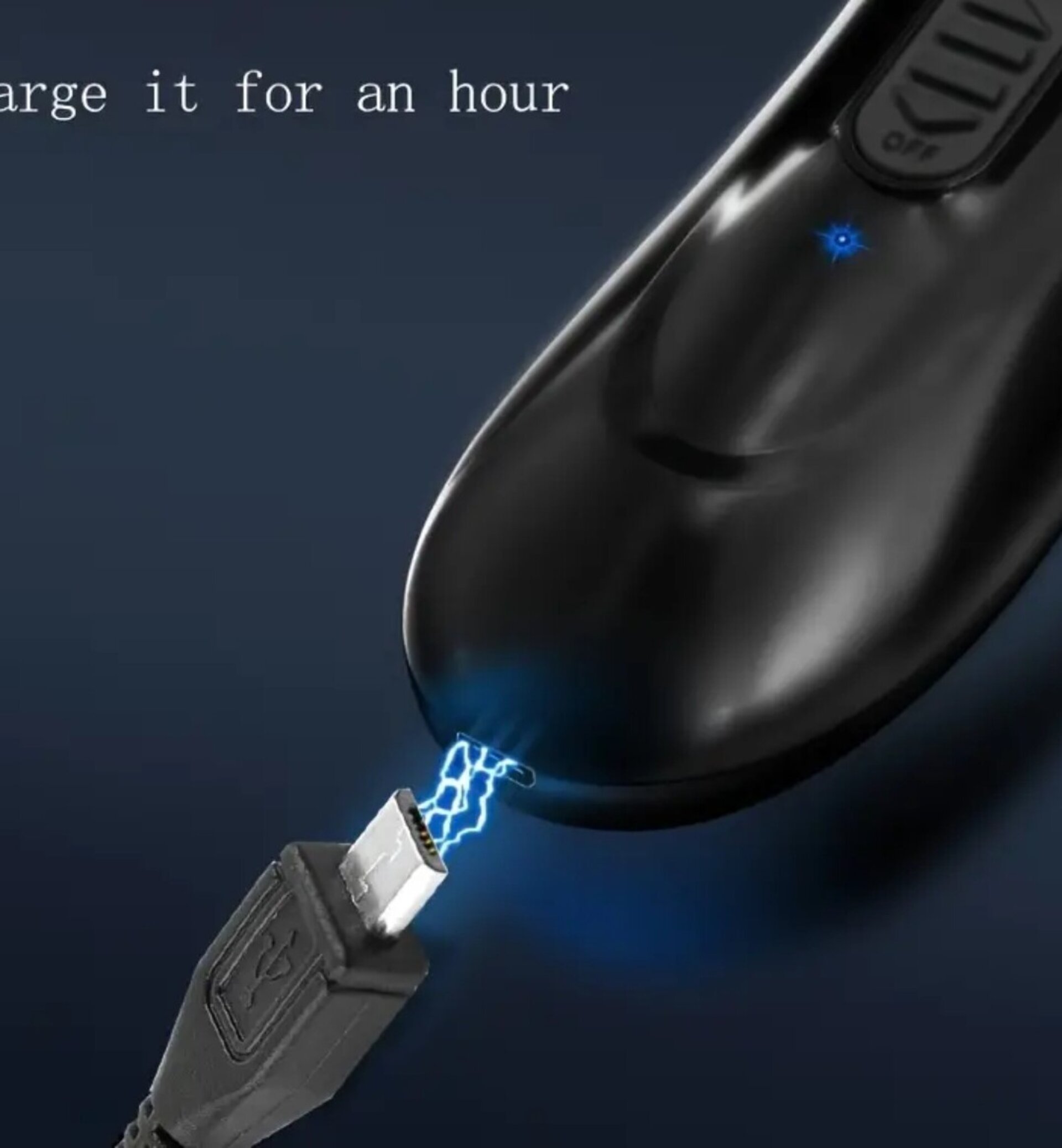 Afeitadora Eléctrica Negra 3 Cabezales - 2