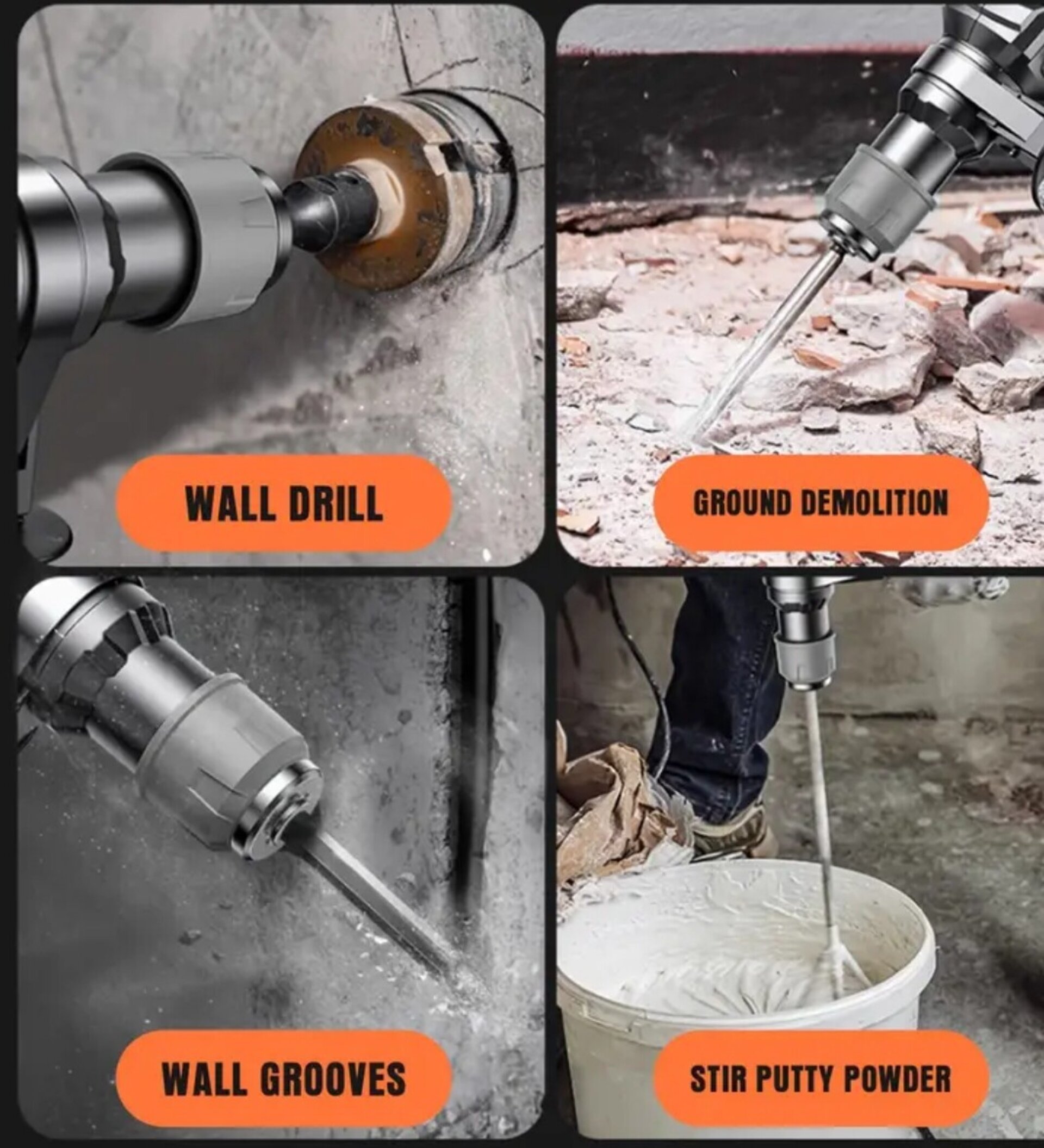 Taladro Percutor Inalámbrico Profesional - 2