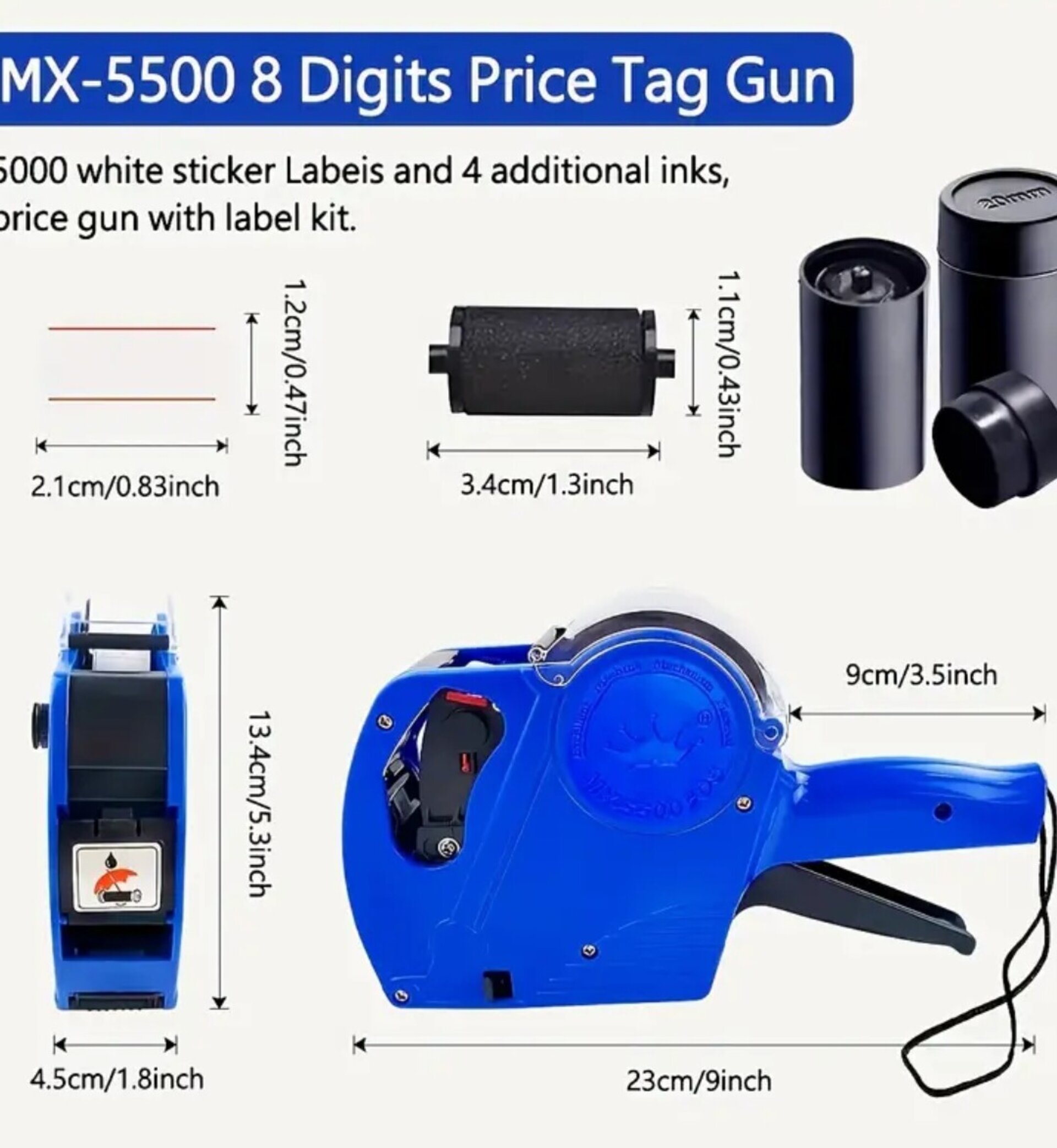 Maquina De Etiquetas Azul - 11