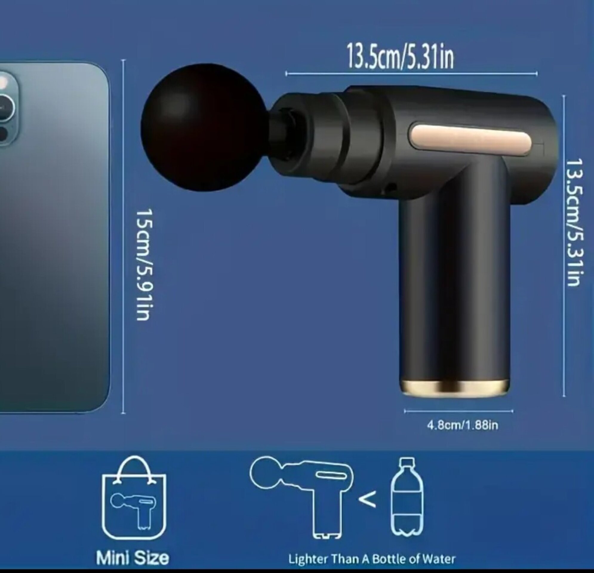 Masajeador Inalámbrico Gris - 5