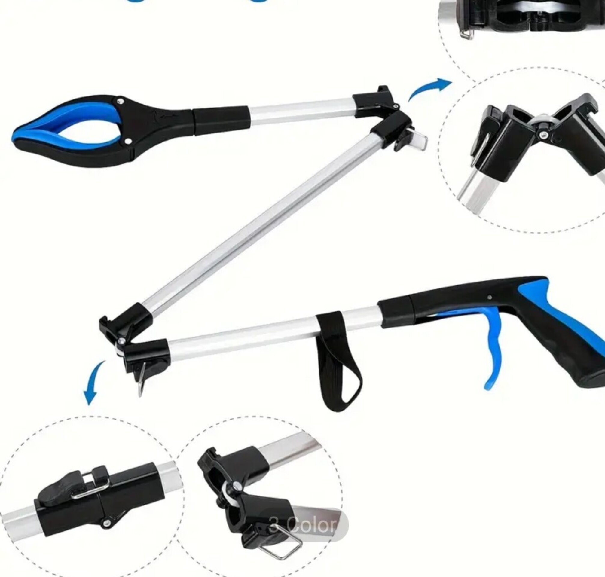 Maquina De Agarre Extra Azul 110Cm - 3