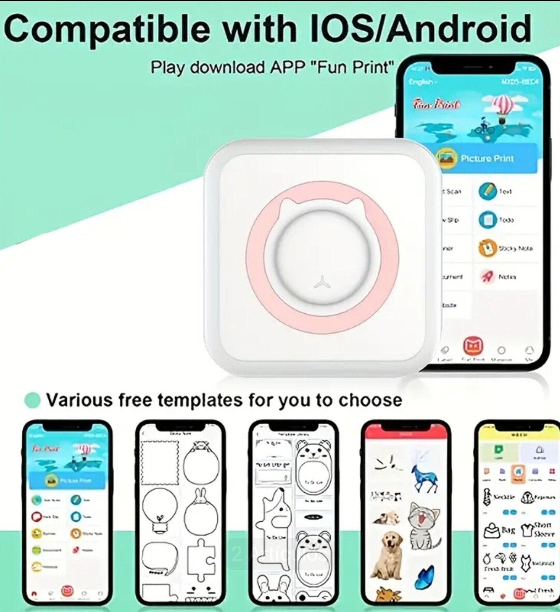 Impresora Termica Rosa - 3