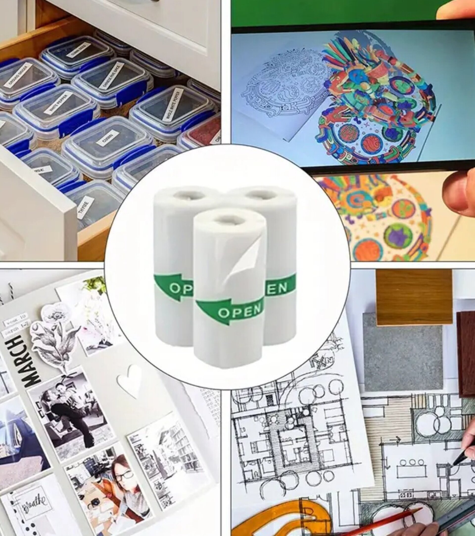 Papel Impresora Termica Autoadhesivo - 6