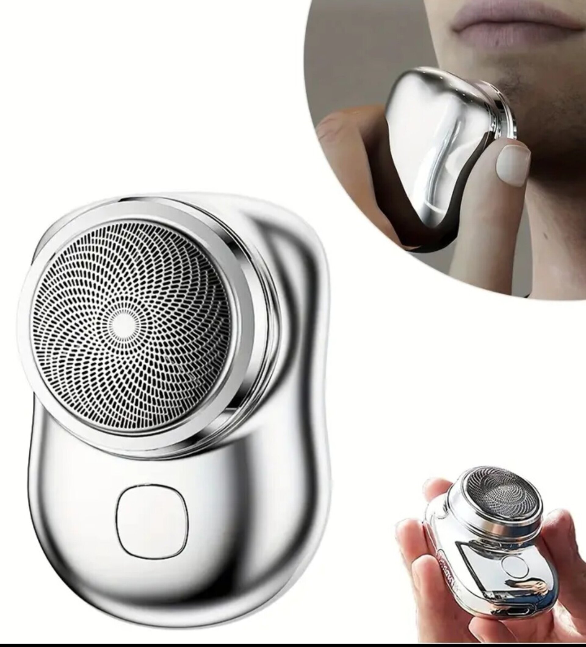 Afeitadora Eléctrica Mini Plata - 2